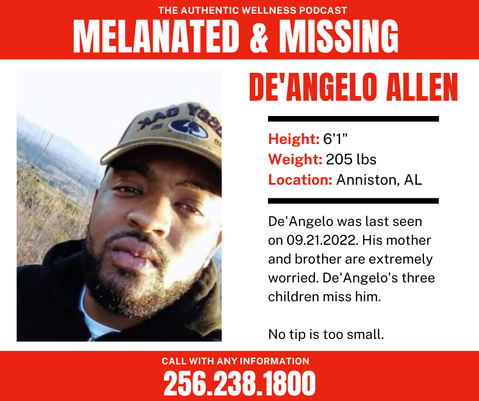 Melanated and Missing - De'Angelo Allen